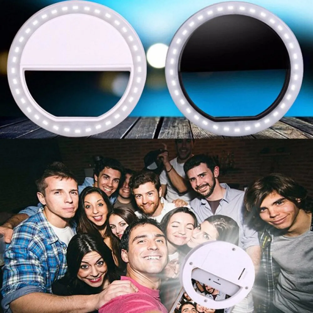 Селфи свет смартфон LED кольцо селфи ночного темноте повышения фотографии для Iphone