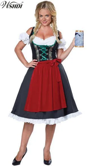 S-XXL Новый! Немецкий баварский пивной фестиваль костюм для девочек Женский