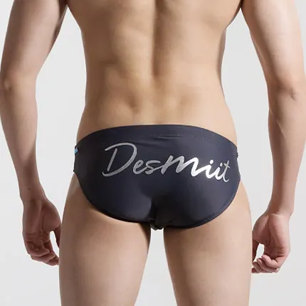 Push Up плавательные мужские трусы эротичное мужское белье Sexy Gay Mens плавание одежда ягодицы Desmiit бренд печати ming трусы бикини Человек пляжная одежда - Цвет: Gray Have Pad