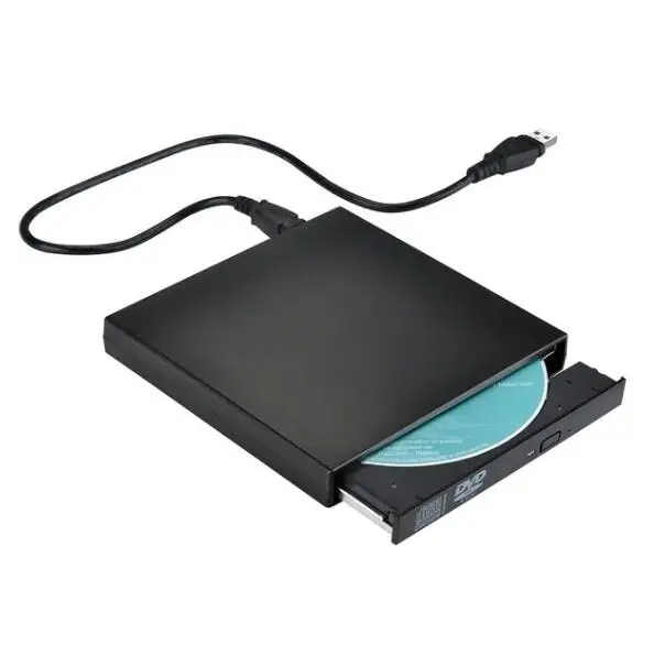 USB-устройство для чтения DVD/CD-дисков Fanshu с двумя USB-кабелями ноутбуков Windows Mac OS |