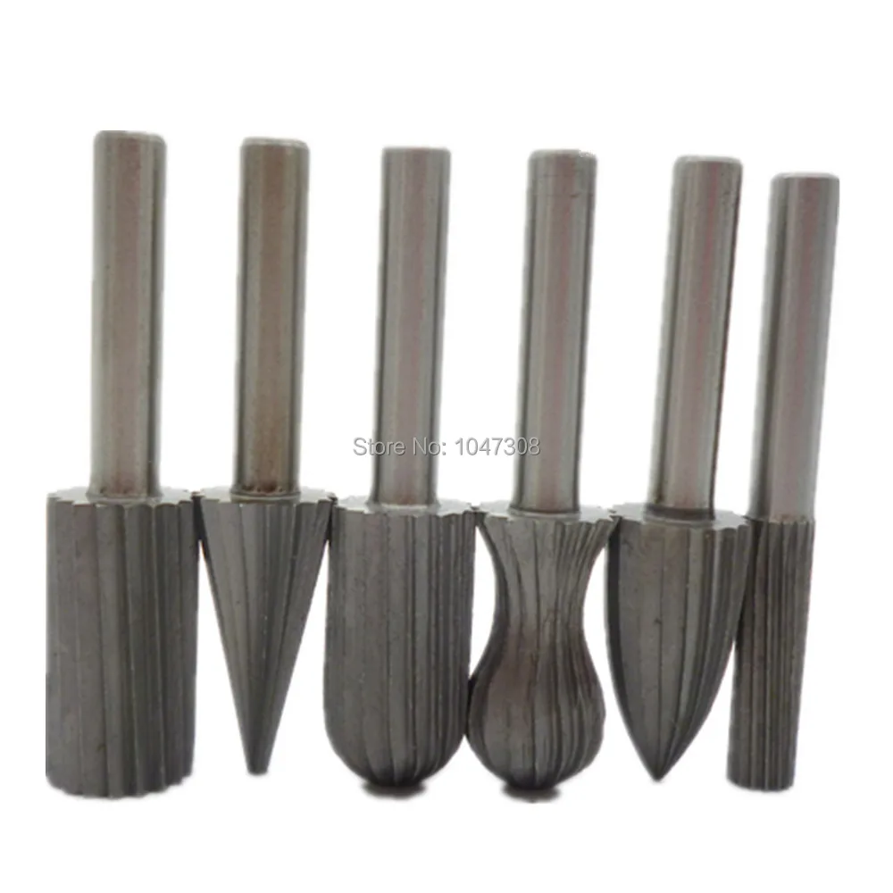Лот из 6 шт. HSS роторные Заусенцы Набор мм 1/4 &quotрезной нож роторный заусенец файл