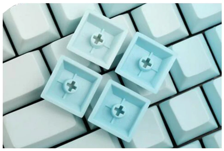 NPKC PBT небесно-голубые градиентные колпачки ANSI макет вишневого профиля, подходят Kailh Gateron Cherry MX переключатели для механической клавиатуры