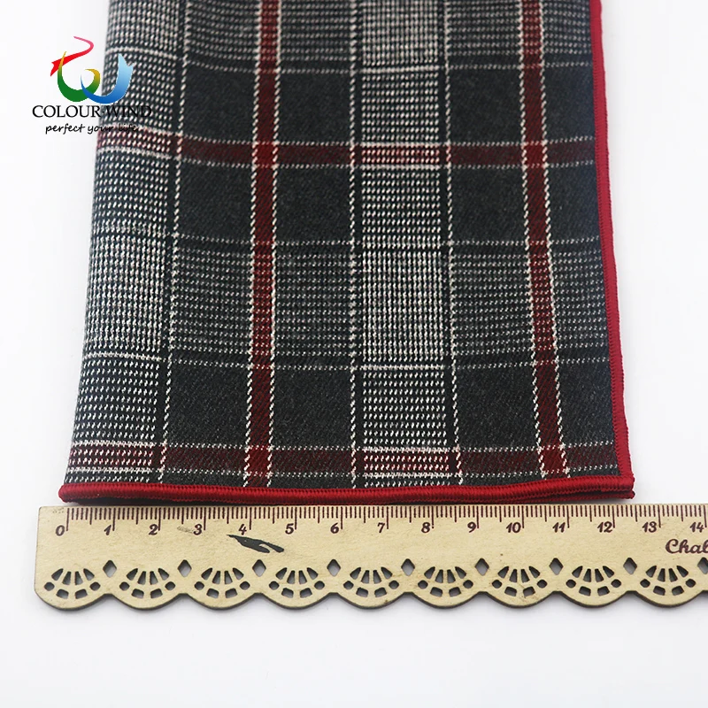 Мужские хлопок и шерсть дизайнерские Узкие галстуки полосатый платок носовой в