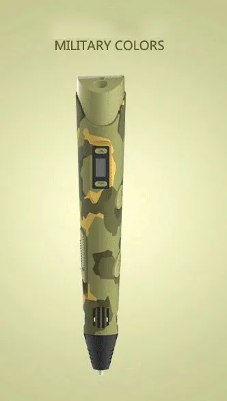 military 4 цвета 3D Ручка обучения творческий набор игрушечные лошадки для детей пластиковый для чертежей творчества искусств и Ремесло Набор Живопись - Цвет: military
