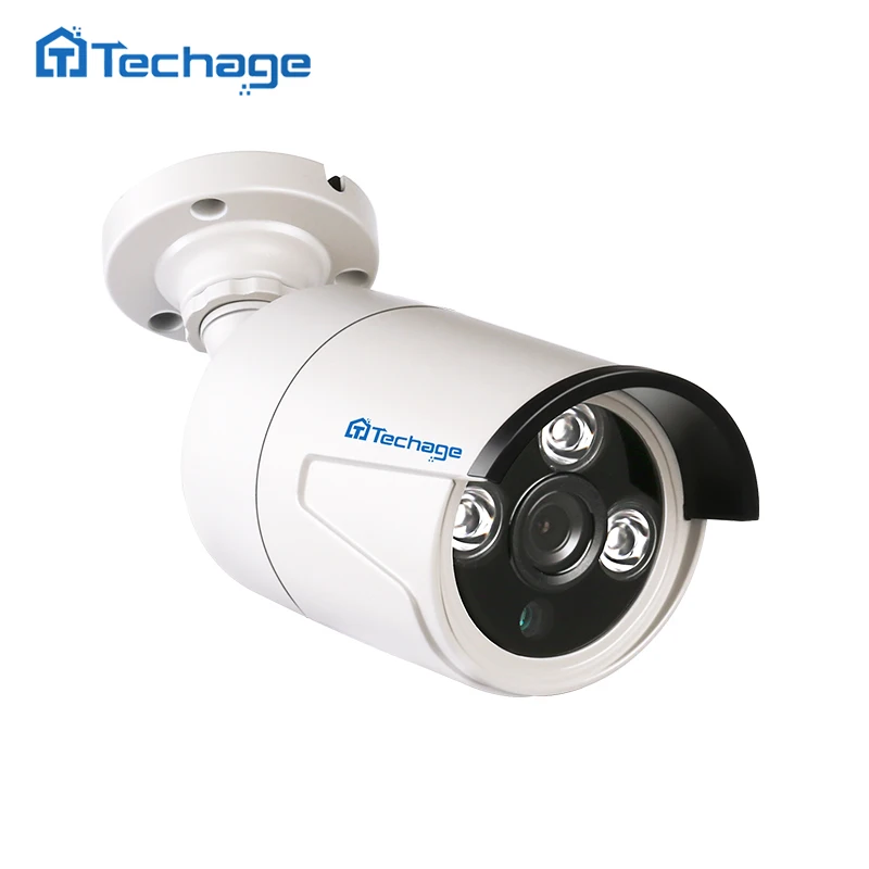 Techage HD 720 P 1080 2.0MP безопасности POE IP Камера 3 шт Массив светодиодный