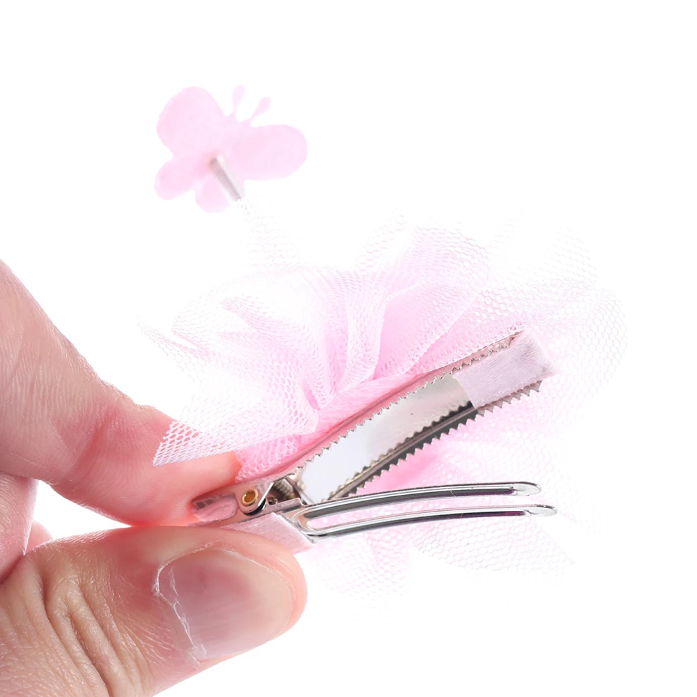 1 Set Hair Accessories Clips for Girls Flower Mini Barrettes Princess Ribbon Hairbows Handmade Hairpin Hairgrips Kids | Детская одежда