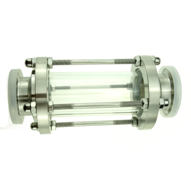 

1,5 "тройной зажим Клевер Sanitay поток зрения стекло диоптрий подходит 38 мм труба OD Homebrew дневник продукт нержавеющая сталь 304 фитинг