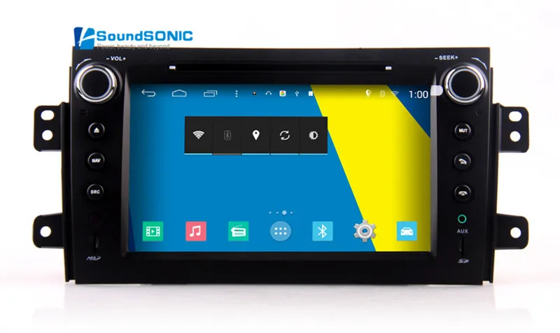 Android 4.4.4 для Suzuki SX4 Сенсорный экран стерео Радио DVD GPS навигации сидел Navi СМИ