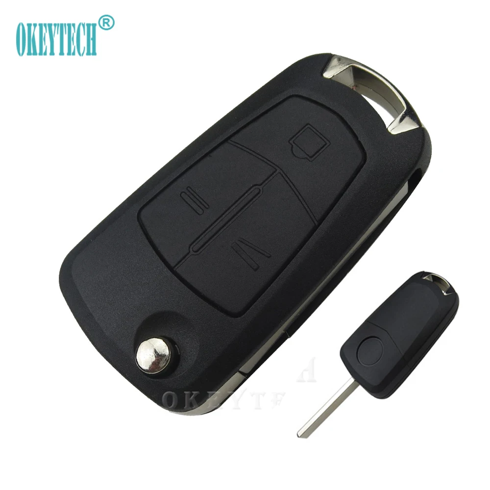OkeyTech 2/3 кнопок складной чехол для дистанционного ключа крышка Opel Astra H Corsa D j insignia g