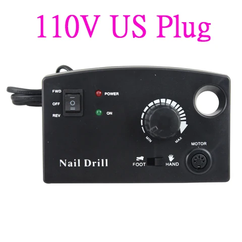110V US Plug Black OPHIR 30000 об/мин профессиональный электрический сверлильный станок для ногтей, сверлильные напильники, инструменты для маникюра и педикюра# KD146B(110 В и 220 В - Цвет: 110V US Plug Black