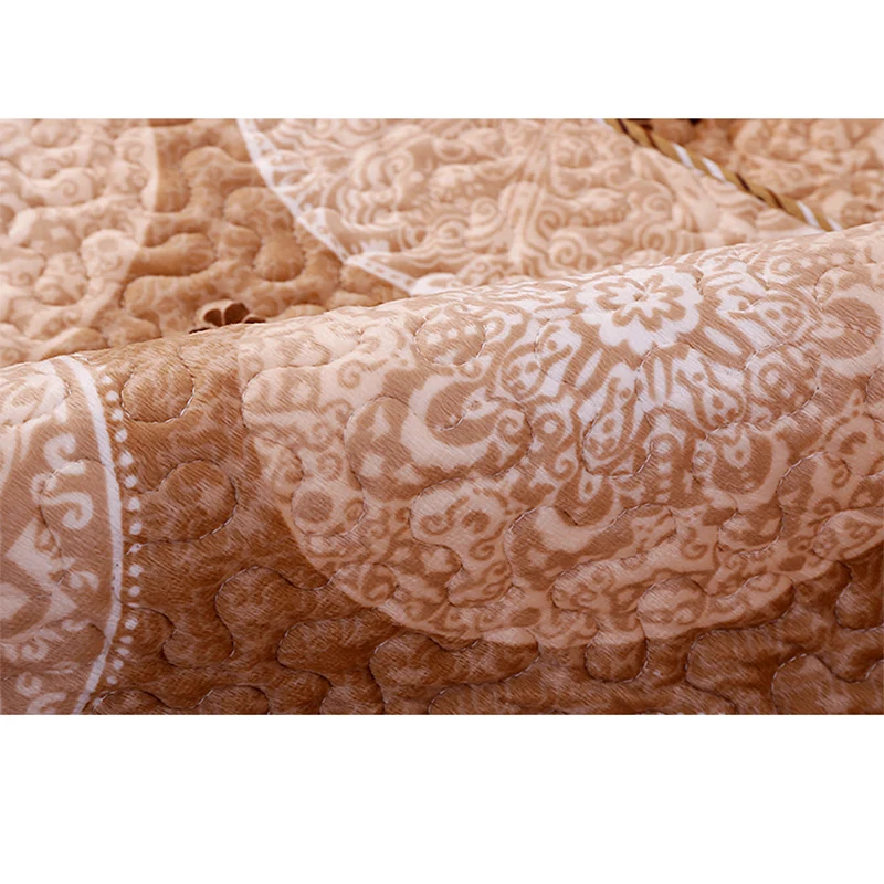 Американский стиль серый коричневый цветочным принтом плюшевые толщиной диван