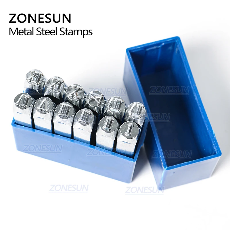 ZONESUN 12 шт. ювелирные изделия металлические марки римские нубералы символ кожаный