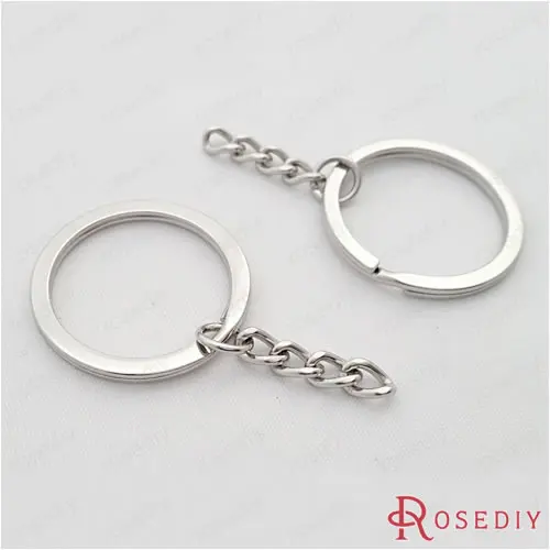

Wholesale Diameter 30mm Ring Thickness 2.8*2mm Imitation Rhodium Round Iron Semi-finished Key Chains Diy Findings 50 pcs(JM7195)