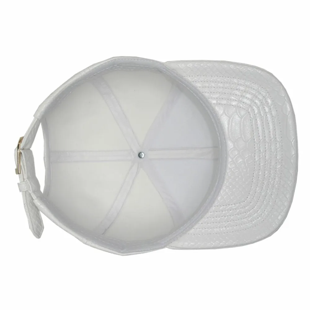 All white Белый змеиной Strapback Python Snapback просто Snapback много цветов на выбор, горячие стиль в Aliexpress - Цвет: All white