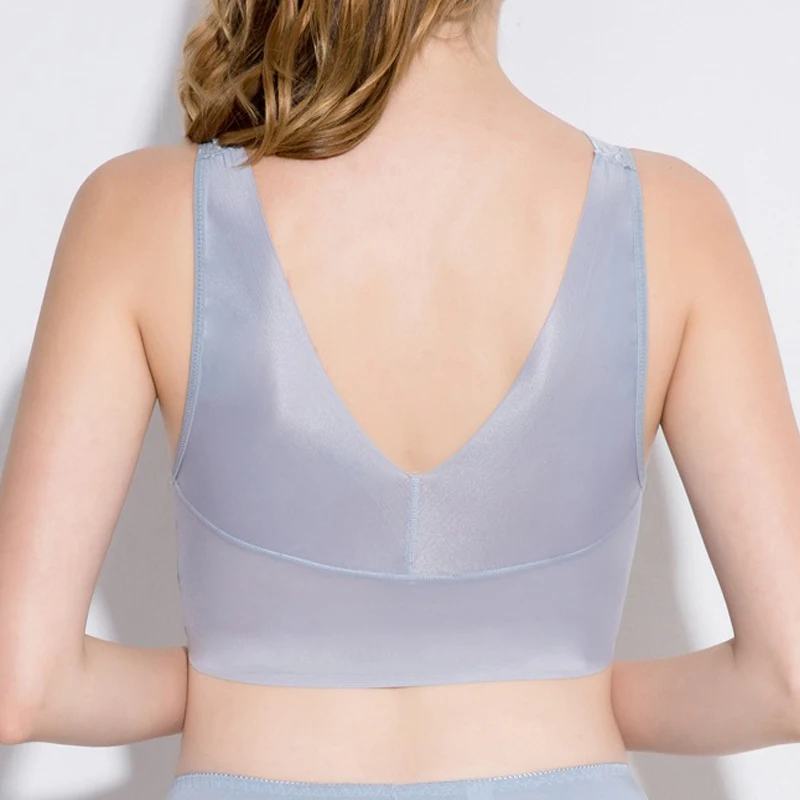 Женский бюстгальтер с мягкой подкладкой без косточек бесшовный Кружевной