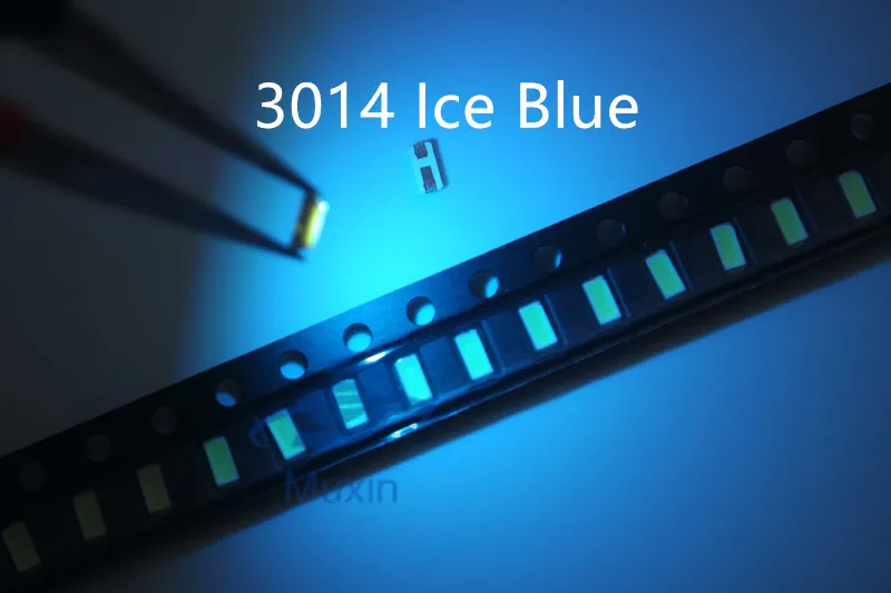 3014 SMD светодиодный чип ice blue 200 шт./лот сверхъяркий 0 1 Вт 8-10 лм 30 мА 3 в