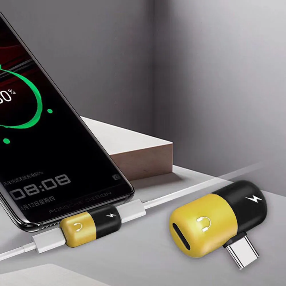 Olhveitra Adaptador Dual Tipo C type до 3 5 мм Aux адаптер для samsung Xiaomi OnePlus переходник наушников