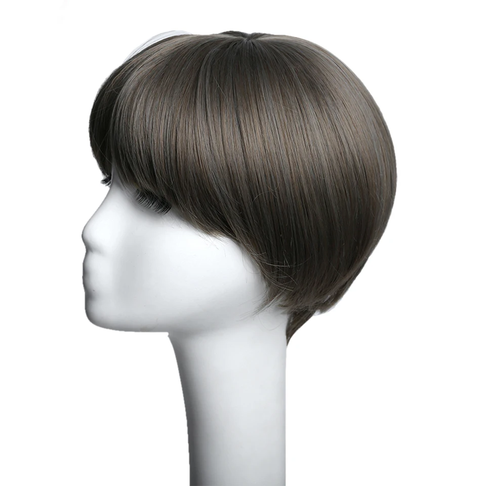 DIFEI Short Straight Wig 5 Colors Synthetic High-Temperature Fiber Halloween Party Women's | Шиньоны и парики