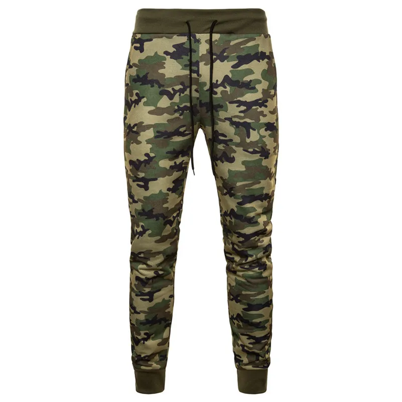 Камуфляжные штаны мужские спортивные повседневные эластичные на завязках
