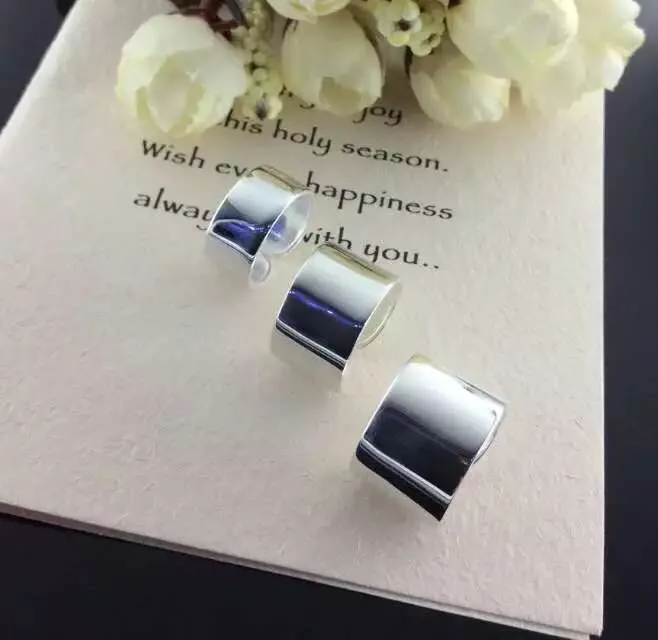 Elegant Quality 925 Rings Adjustable Fashion Personality Geometric Open Wide Ring Sterling Silver for Women Jewely |