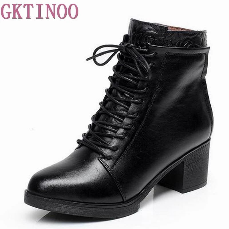 Ботинки женские демисезонные на шнуровке из натуральной кожи 33 42|genuine leather boots|martin