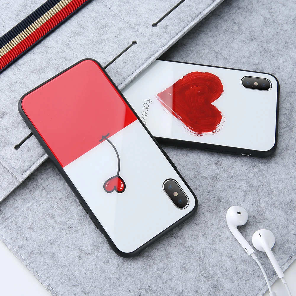 MYSUN чехол из закаленного стекла для iPhone X 10 полное покрытие HD чехлы 8 7 6 6s Plus