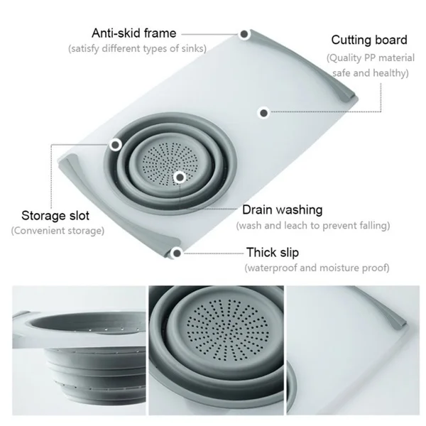Многофункциональный разделочный блок сушилка корзина разделочная доска фильтр
