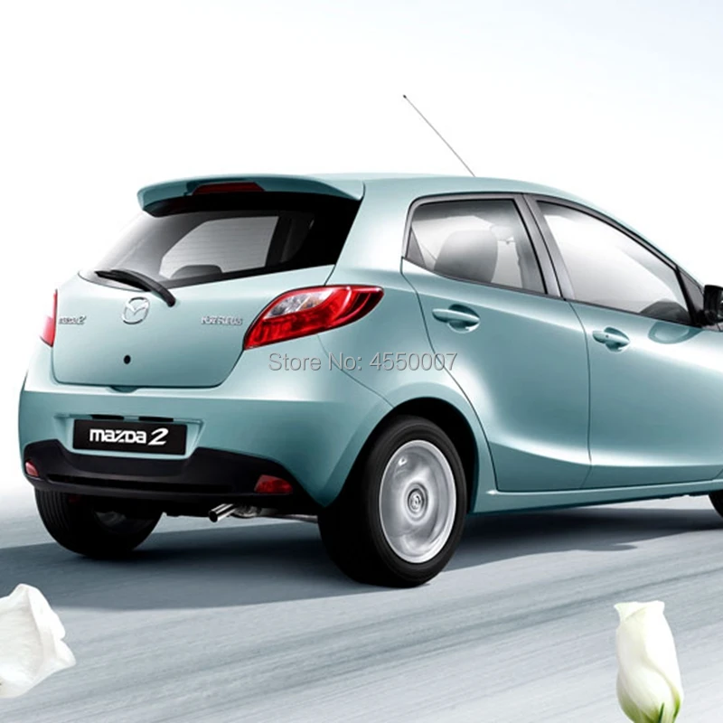 Для Mazda 2, спойлер, высокое качество, абс материал, заднее крыло автомобиля, спойлер для Mazda 2, Мазда 2, хэтчбек, спойлер 2011