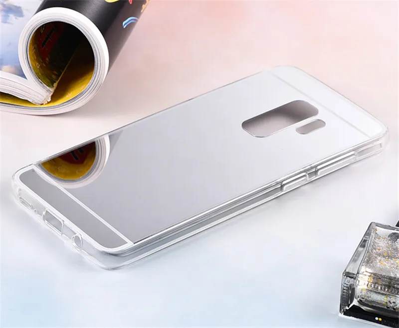 Роскошный зеркальный рамочный чехол с рамкой из термополиуретана для samsung Galaxy S3 S4 S5 S6 S7 край S8 S9 плюс A3 A5 J2 J3 J5 Grand Prime