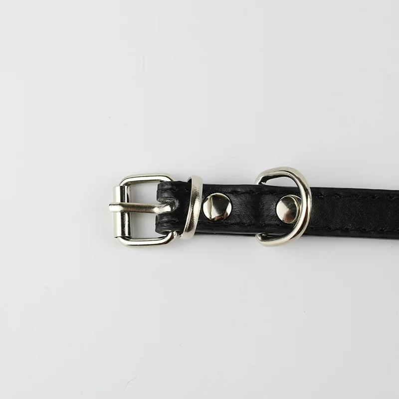 Cute Pet Cat Collar Leather Bell Bow Lace Ribbon Decorative Collar Pet Fashion Clothing Accessories Collar Adjustable Necklace