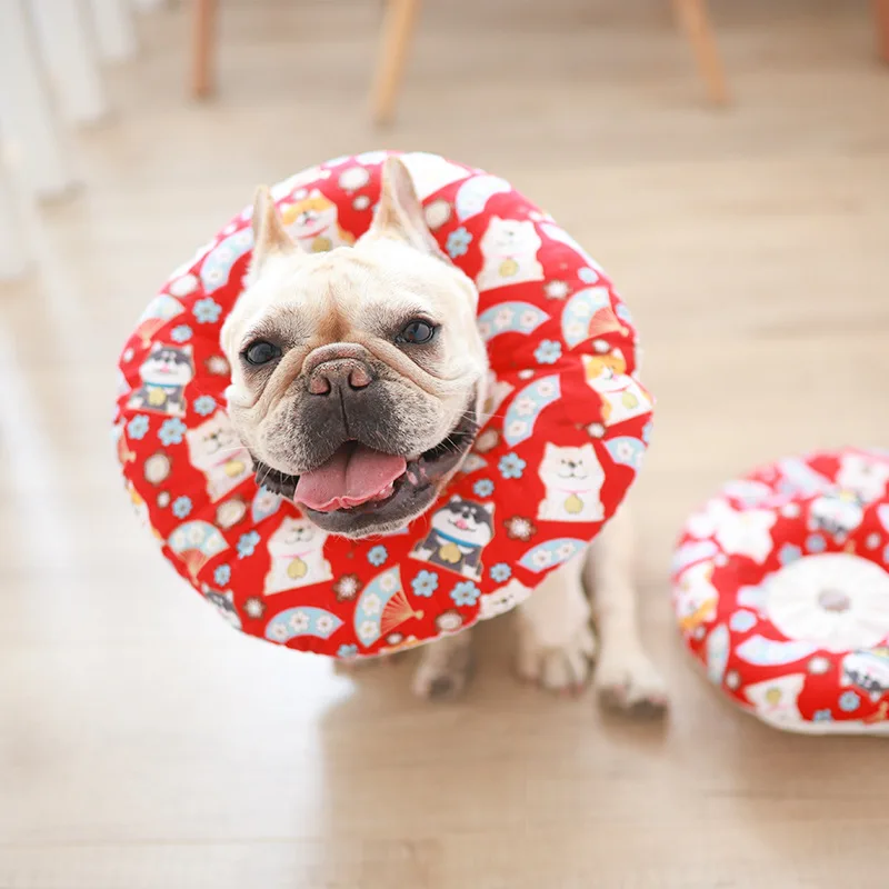 Ошейник для домашних питомцев милая одежда из хлопка с наполнителем собак и