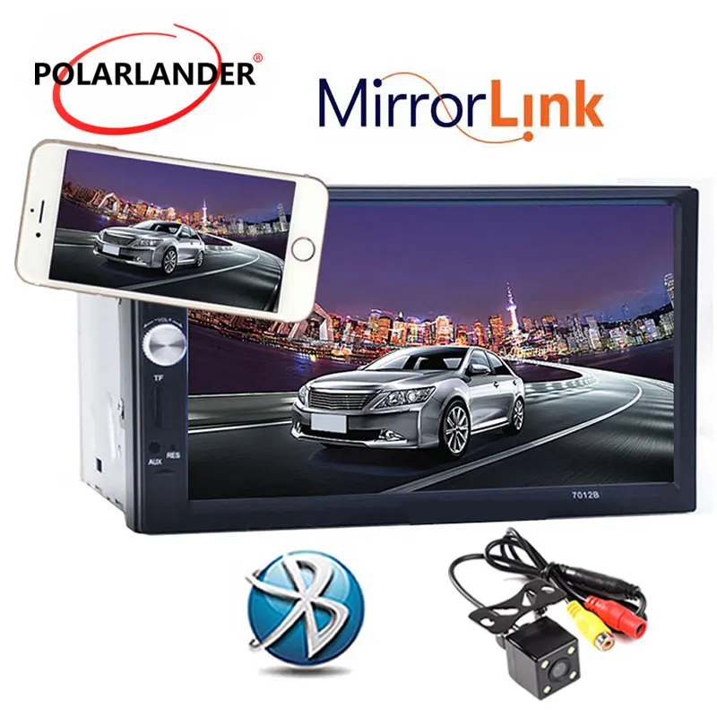 Mirror Link rear view camera 7 inch touch big screen Bluetooth Car MP4 MP5 Player 12V support Touch /TF/USB/FM Audio Video | Автомобили и