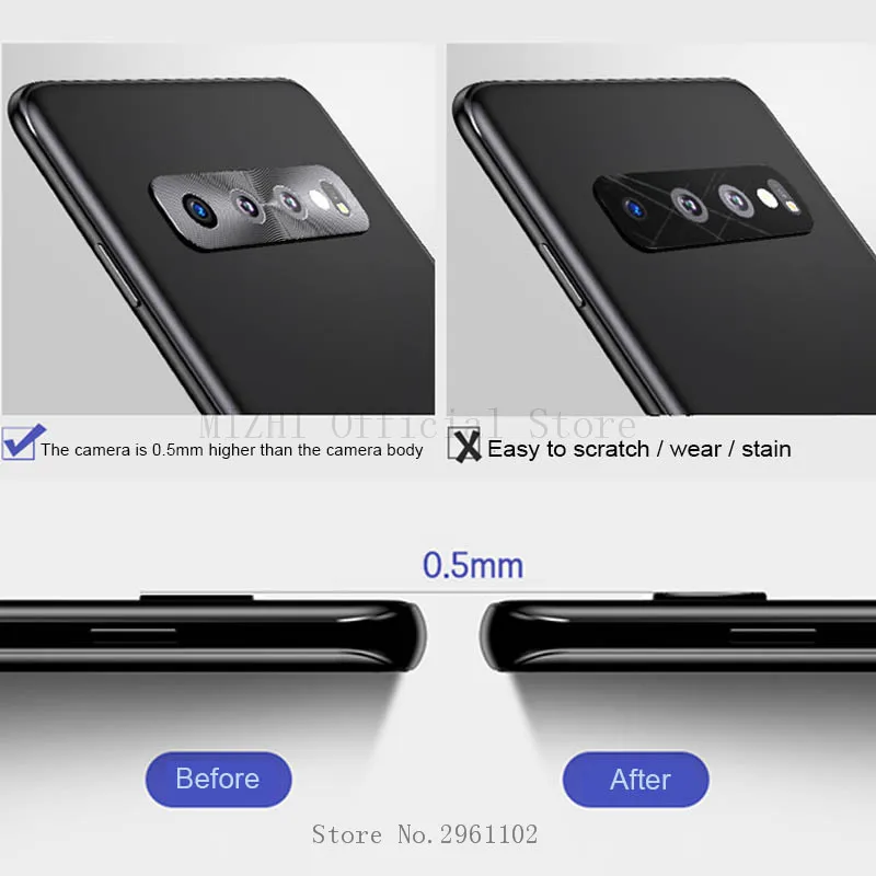 Для Samsung Galaxy S10Plus Защита объектива камеры на Galax S10 Plus S 10 S10e защита задней линзы