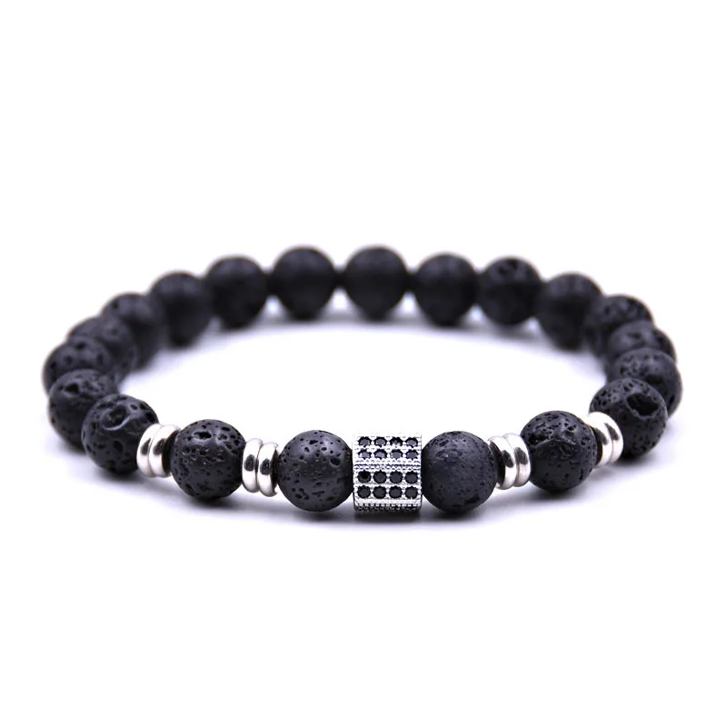 NCRORCN браслет для мужчин Роскошные серьги с кубическим цирконием шестигранной