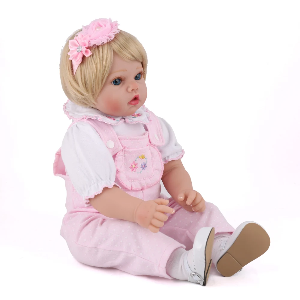 Кукла реборн силиконовая Реалистичная 55 см 22 дюйма|reborn baby doll|silicone reborn dollsbebe |