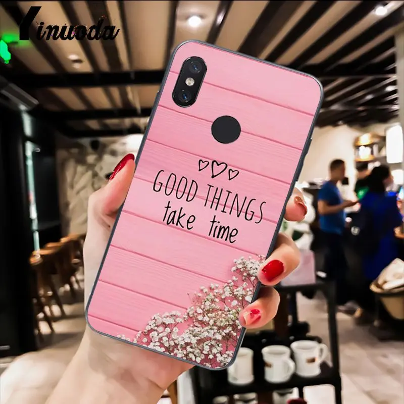 Чехол для телефона Yinuoda Be Yourself с цитатами и ароматическими цветами Xiaomi Redm4X 6A 5A 7A