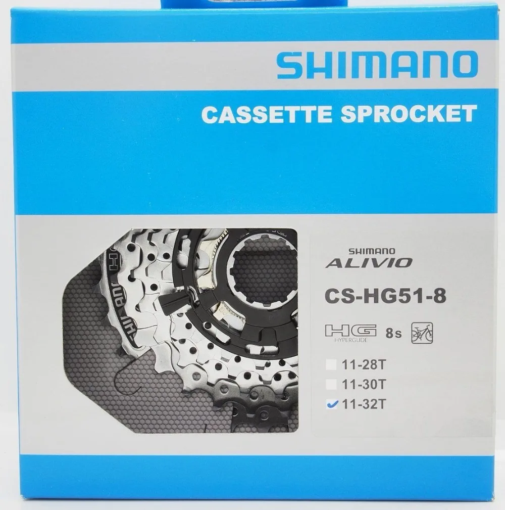 Оригинальный велосипед Shimano ALIVIO MTB CS HG51 8 скоростной 11 28 T/11 30 32 T Кассетный