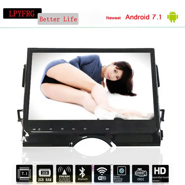 Для Toyota Rezi Mark 2011-2017 10 1 дюймов Все сенсорные кнопки android 0 Восьмиядерный 4G 64G без DVD
