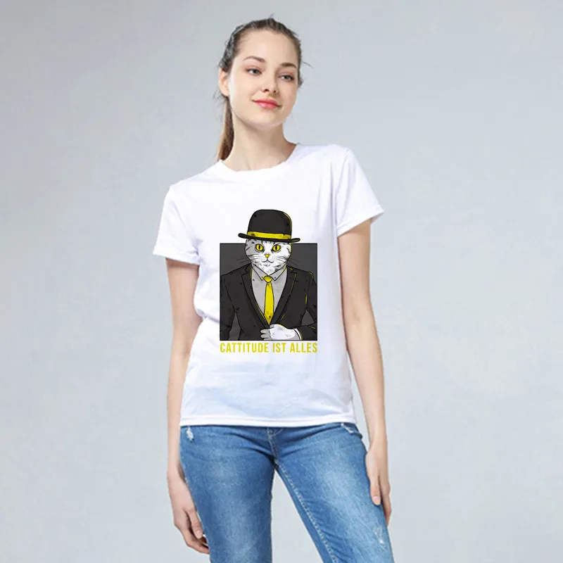 Забавные женские футболки с принтом животных вырезом лодочкой и коротким