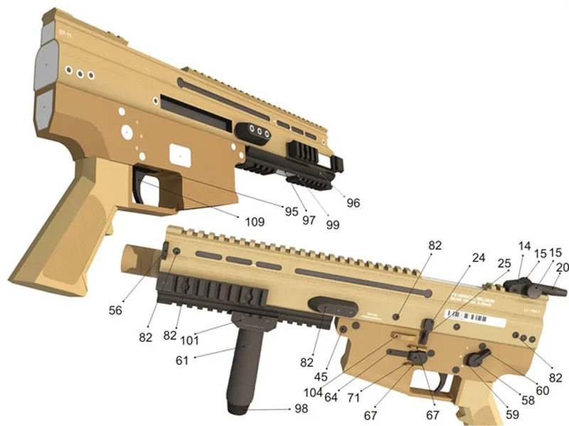 DIY 1:1 FN SCAR-L MK16 фактический размер бумаги ремесло Штурмовая винтовка Бумажная модель собрать ручной работы 3D игра-головоломка детская игрушка