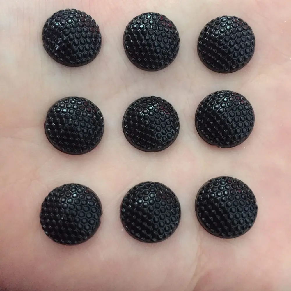 DIY 120 шт. 12 мм круглые полимерные Стразы плоские с оборота Скрапбукинг чехол для телефона DIY ремесло K12* 3 - Цвет: Black