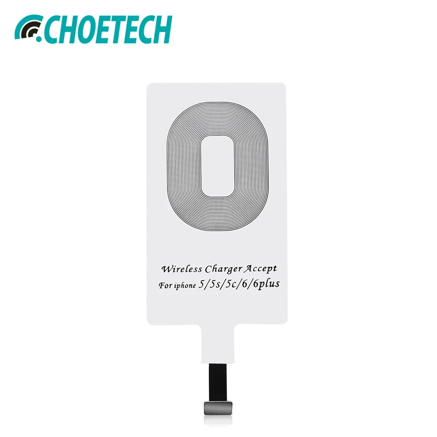 CHOETECH Qi беспроводной приемник зарядного устройства для iPhone 7/7 Plus/6 6plus