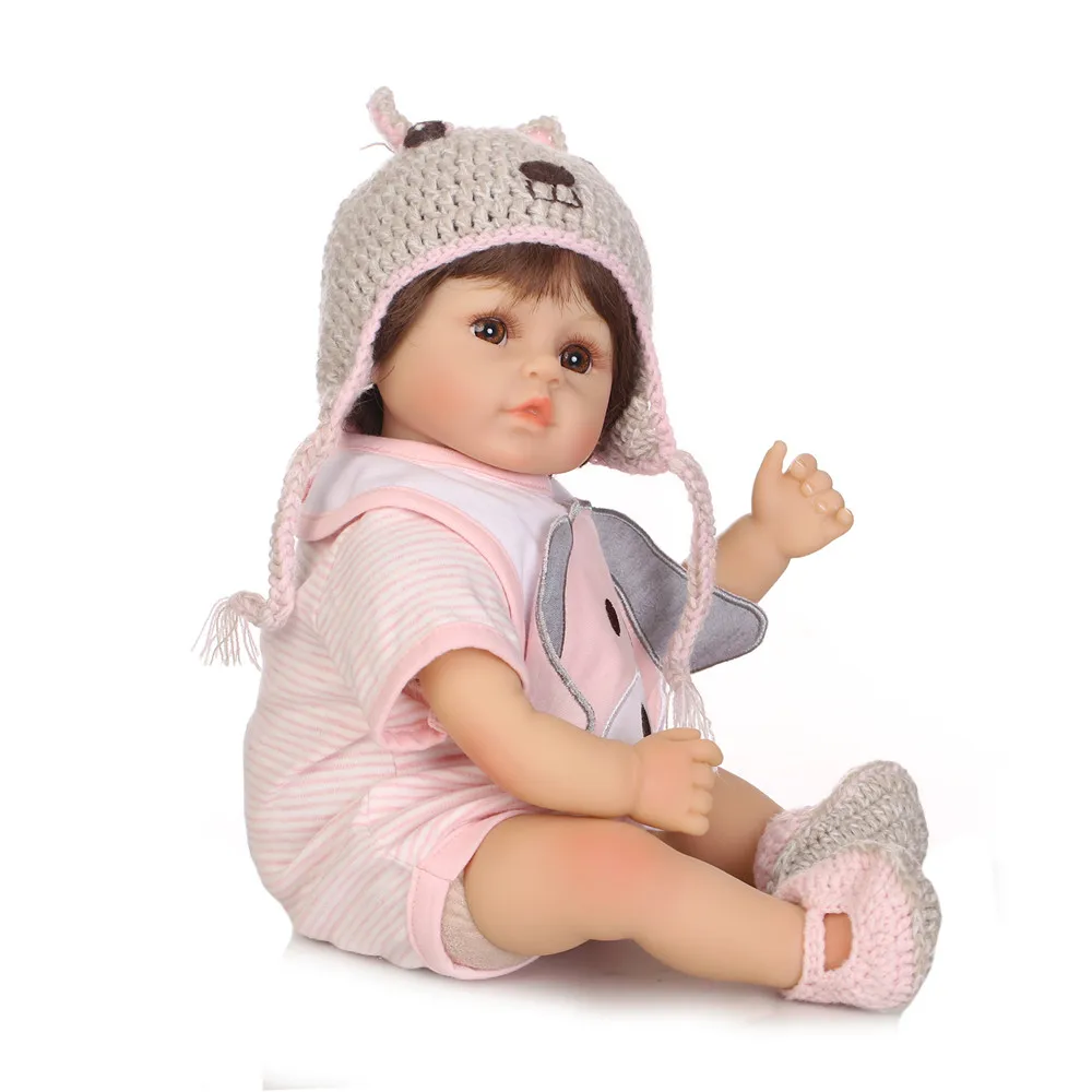 19 &quotReborn Babies силиконовые куклы bebe alive мультяшная собака костюм яркая лицевая