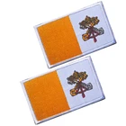 Вышитые Ватикан заплатки флаг ткань крючок на спине тактические заплатки Военная нарукавная нашивка для мужских пиджака рюкзак