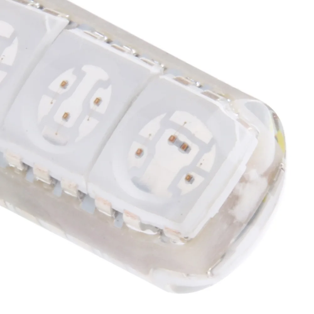 1X 12В T10 W5W силикагель 5050 6SMD 168 автомобильный красный светильник s светодиодный