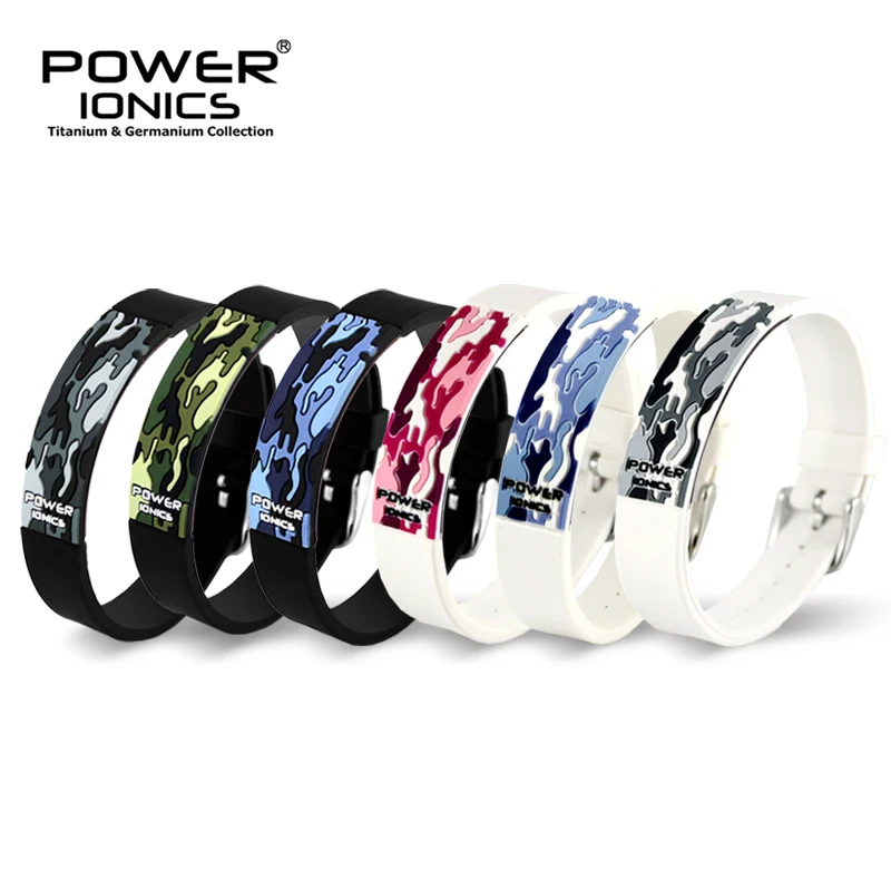 

Power Ionics Titanium Ion F.I.R 3D Camo Bracelet Balance Wristband Energy PT048