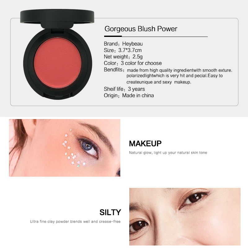 Beauty Makeup Blush Face Make Up for professional Blusher Palette Powder Moisturizing Cream Cosmetics | Красота и здоровье
