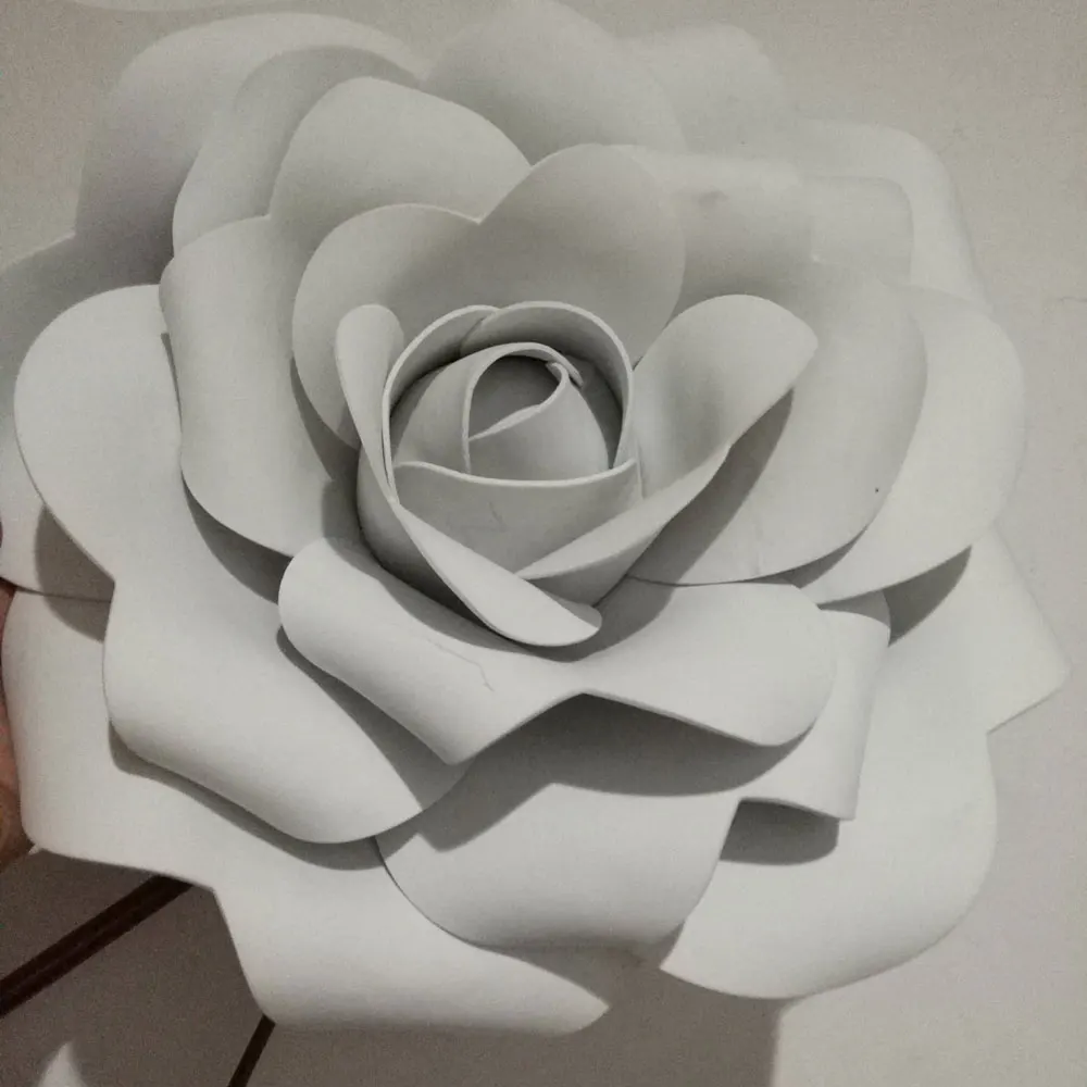 10 см 3D пена цветочное свадебное украшение большие искусственные цветы розовый белый красный ручной работы романтические вечерние бумажные цветы Пена розы