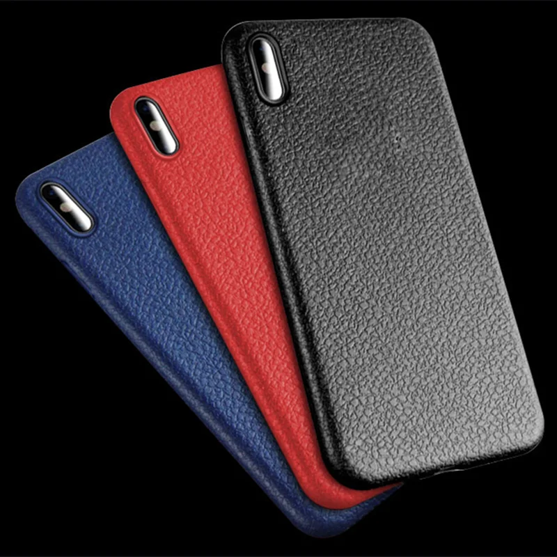 Супер мягкий чехол для телефона iPhone XS Max XR Роскошный кожаный с узором 6 6s 7 8 Plus X 5S SE