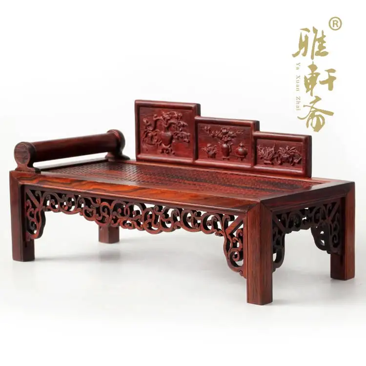 Мебель из красного дерева династии Мин и Цин миниатюрные поделки диван розового